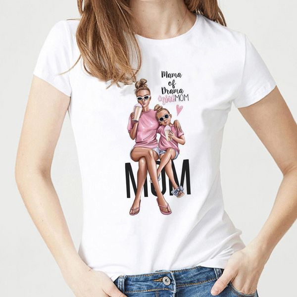 

матери любовь tshirt для женщин супер мама tshirt женщины mama одежда лето с коротким рукавом женский vogue майка harajuku tops tee, White