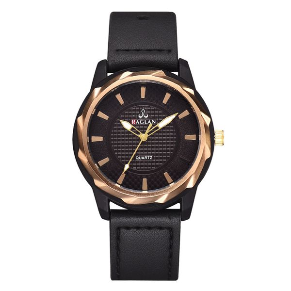 

raglan men watches fashion quartz leather quartz watch male watches mens 2019 watch for man, Slivery;brown
