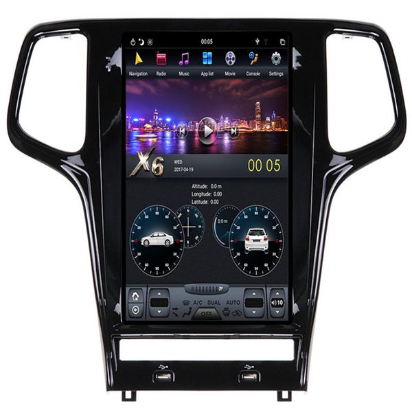 

13.6" android car radio audio sat nav infotainment for jeep grand cherokee 2011 2012 2013 2014 2015 2016 2017 2018 2019 car dvd
