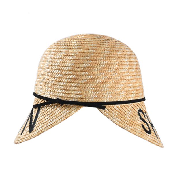 

2020 new style summer straw fashion model straw baseball caps women handmade visor caps girls sun beach hats ing, Blue;gray