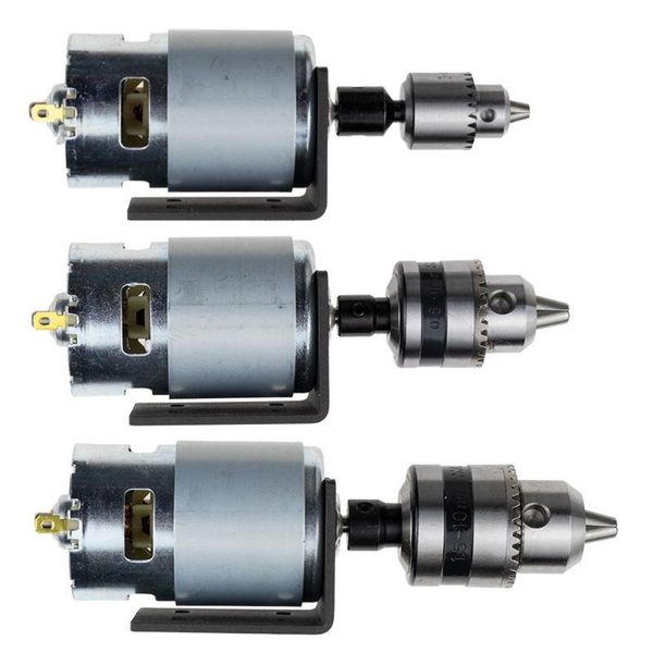 

12-24v 775 electric lathe press motor 50/60hz with b10 drill chuck and mounting bracket 8000-28000rpm for lathe press