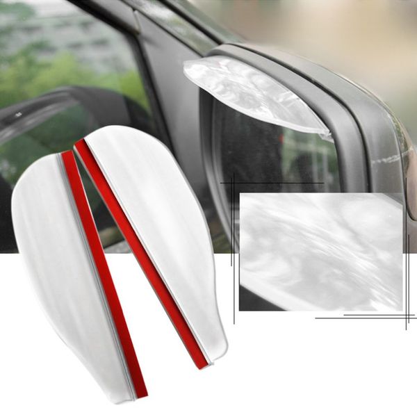 

2pcs auto car rearview mirror rain blades snow guard durable rainproof acrylic anti rain visor car accessories car-styling