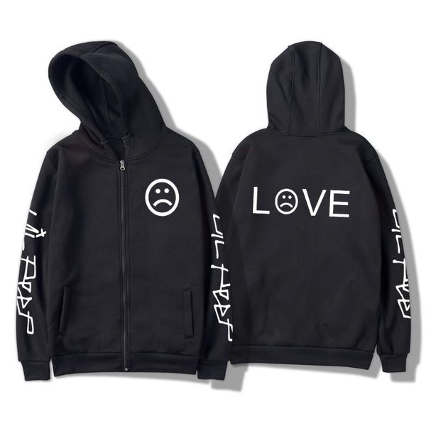 

men zipper hoodies off black and white kpop harajuku winter women male sweatshirt outerwear 4xl 2020
