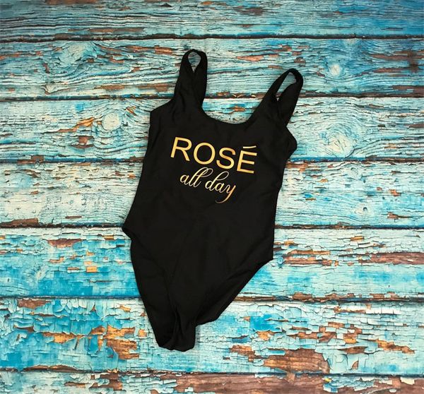 

rose all day swimsuit bachelorette swim bride bathing suits swimsuit swimwear women one piece cover up high cut, White;black