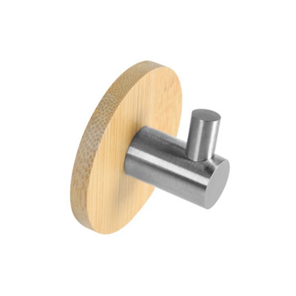 

new bamboo stainless steel self-adhesion seamless hat towel coat wall decor clothes hangers hooks bathroom