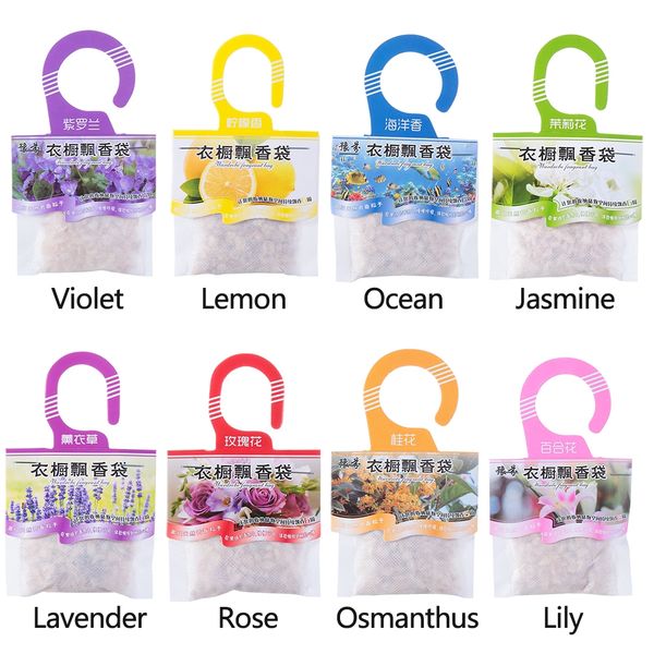 

1pc natural fragrances hanging spices bag cabinet air fresheners wardrobe deodorizing paper sachets aromatherapy bag