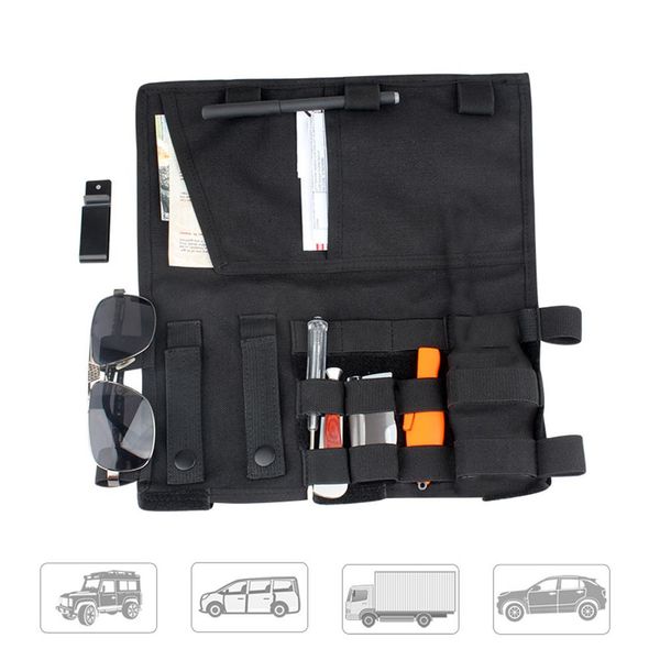 

car-styling car sun visor organizer waterproof elasticity durable sun visor card package holder storage bag auto accessories