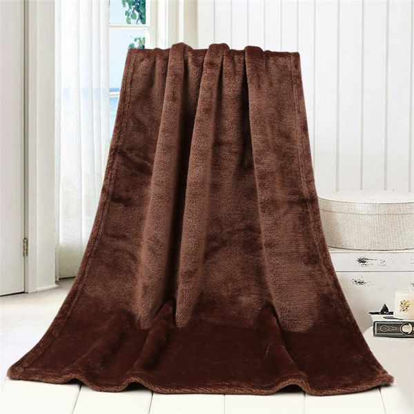 

super soft fleece warm throw solid kids blanket warm coral blankets flannel on the bed 45*65cm