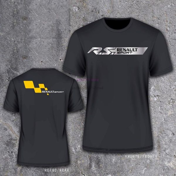

fashion men t-shirt maglietta renault sport rs clio megane, White;black