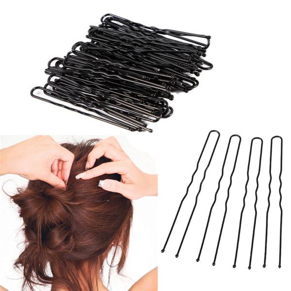 

50pcs summer hairpins lot hair waved u-shaped bobby pin barrette salon grip clip aa1161