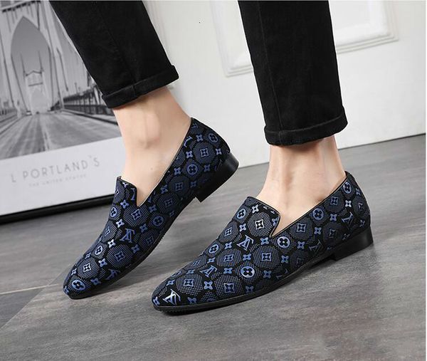 

fashion men dressing s leather loafers pointed toe men formal business dress shoes slip-on men wedding shoes, Black