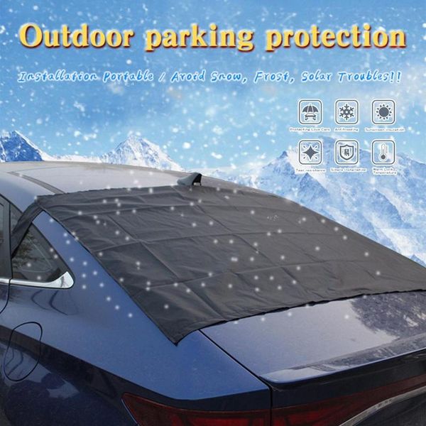 

140*90cm car rear windshield snow cover sun-proof windshield case for summer winter use car protector front window cover
