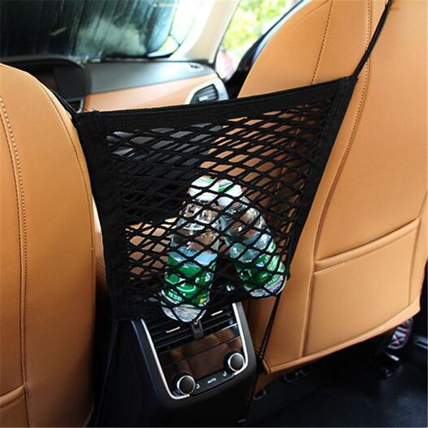 

30*25cm drink cup phone holder mesh net strong elastic multi-function pocket stowing tidying seat back organizer car storage