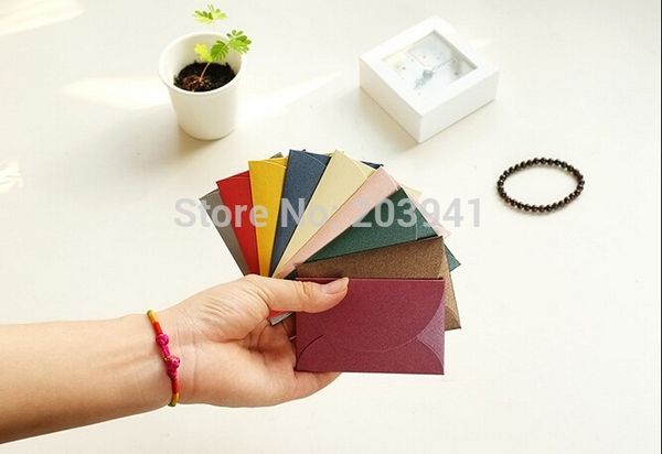 

50pcs/lot colored kraft paper envelopes simple love retro envelope small paper envelope