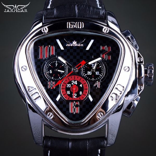 

Jaragar Racing Series Автоматические Мужские Спортивные Часы Роскошные Календарь Часы Гео
