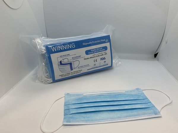 

in stock fda certificate face mask one time dustproof face mask facial protective cover masks set face mask-earloop wholesale