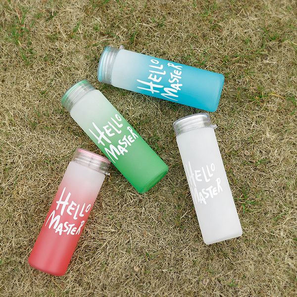 

бутылка для воды с матовым градиентом бутылка для воды из матового градиента hello master