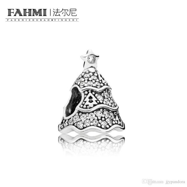 

fahmi 100% 925 sterling silver 1:1 original 791765cz authentic temperament fashion glamour retro bead wedding women jewelry, Black