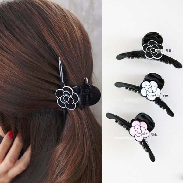 Big Girls Flower Hair Claws Boutique Children Camellia Hair Clip