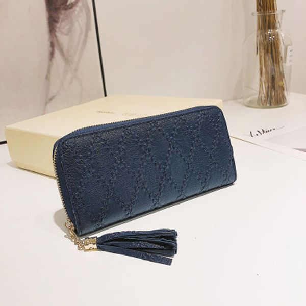 

ruru monkey women long wallet large capacity zipper diamond lattice wallet women note compartment p holder fashion wallets, Red;black