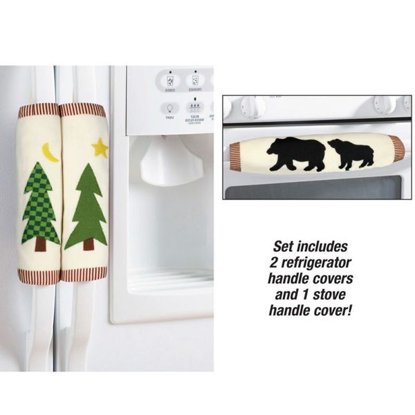 

snowman kitchen utensils gloves christmas decoration kitchen tools microwave oven door refrigerator handle set christmas supplie