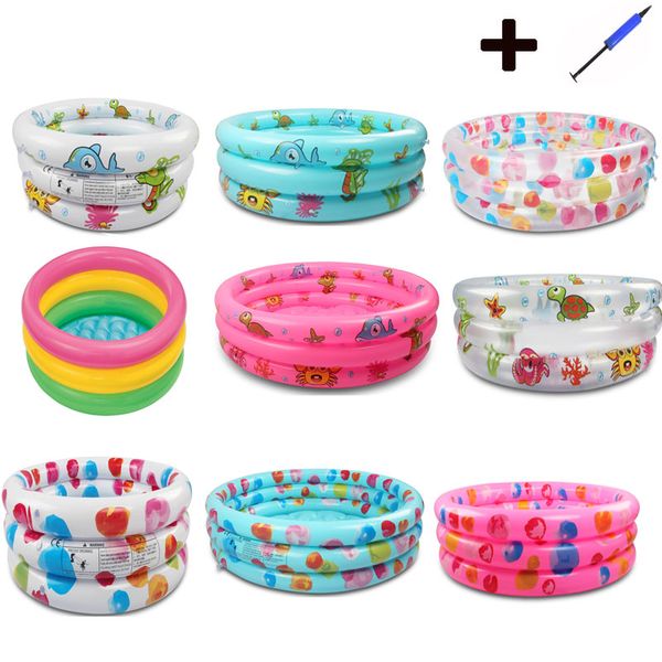 

rainbow baby inflatable round swimming pool for 0-3 years old pvc float accessories kids pscina para piscine gonflable alberca