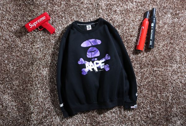 

mens designer sweaters fashion tide designer hoodie luxury sweatshirt women men thick cotton blend loose letter print long sleeve autumn, Black