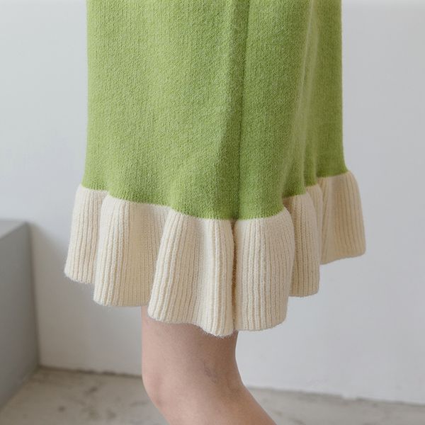 

autumn winter pregnant women wool dress large size women knitted sweater dress m185, White