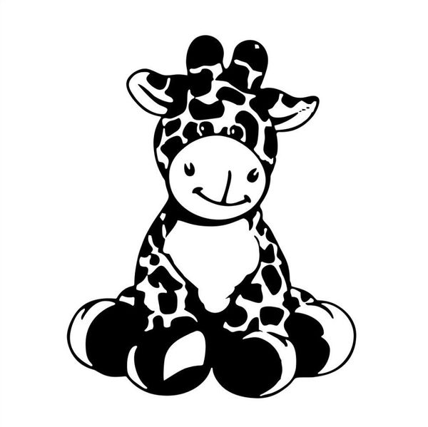giraffe wall decor vinyl decal sticker removable for nursery kids