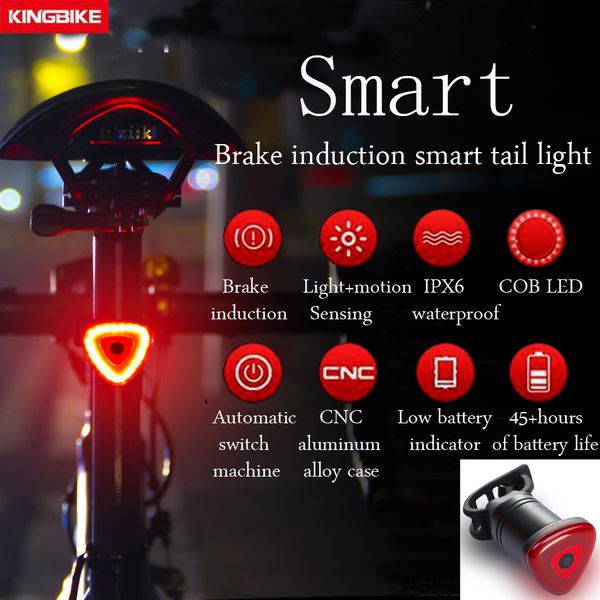 

batfox usb bike rear light bicycle auto start / sbrake sensing ipx6 waterproof led charging mtb cycling taillight