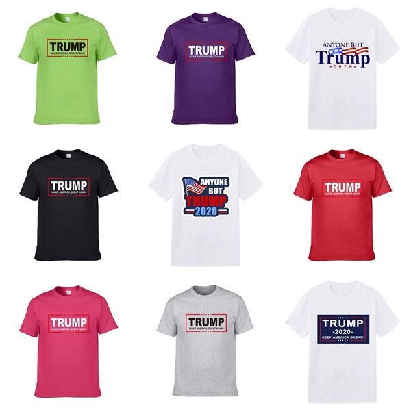 

19ss мужские дизайнерские trump футболки с коротким рукавом o-образным вырезом хлопок спандекс мужская рубашка тонкий soft men's трампа t-sh, White;black
