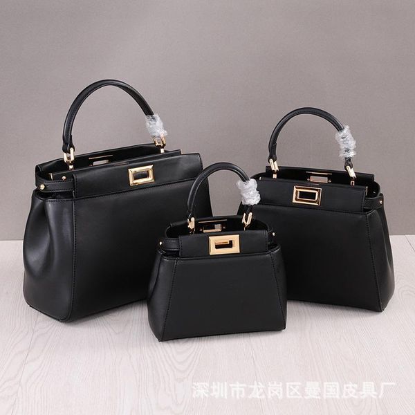 

luxurious2019 mini kitten genuine leather woman package single shoulder satchel small bride bag