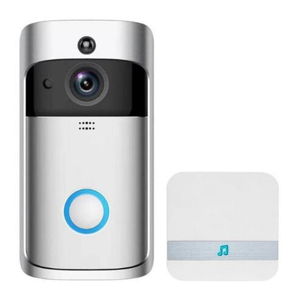 Porta de vídeo Bell WiFi Doorbells HD Câmera visual 720p Visual 1PCS Dingdong para IOS Night Vision IR Intercom