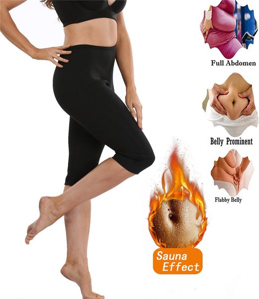 

ningmi slimming sauna pant thermal neoprene sweat waist trainers fat burn shapewear slim body shaper control panties weight loss, Black;white