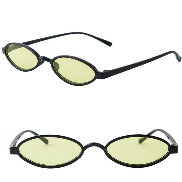 

2019 women summer fashion oval lens all-match sunglasses lens goggles sun glasses small frame vintage eyewear hiking eyeglasses