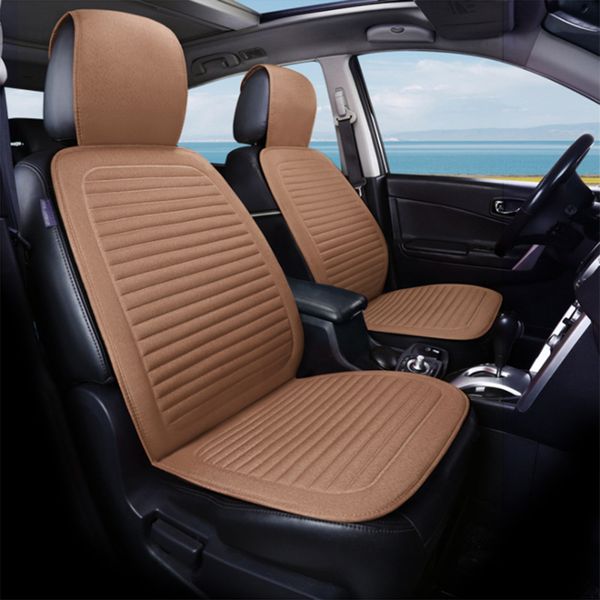 

1 piece car seat cushion linen/breathable car seat cover pad fit most auto,truck,inside covers for cars protect front