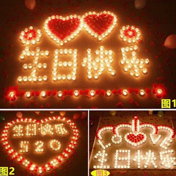 

4-hour confession artifact aromatherapy candle smoke-creative birthday heart-shaped courtship confession candles romantic wax advertisi