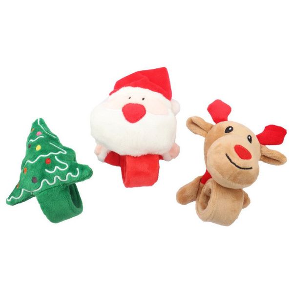

christmas luminous doll slap bracelets xmas decoration wristband santa claus/tree/reindeer