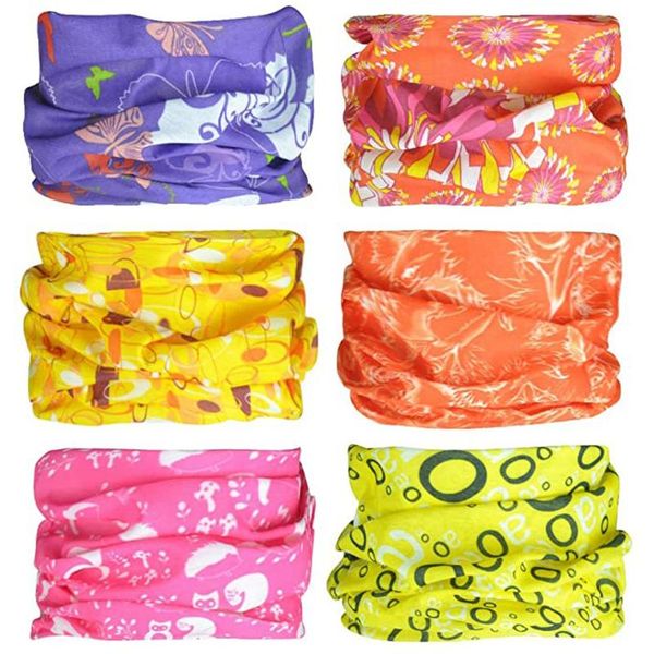 

outdoor sport motorcycle multi-purpose turban magic scarves outdoors bandanas neck gaiter safety filters facemask masque, Yellow;black