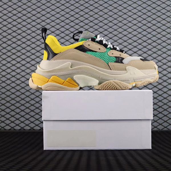 

paris 17fw triple-s walking shoe dad shoes chaussures femme triple s 17fw designer sneakers for men women vintage old grandpa trainer ct1, Black