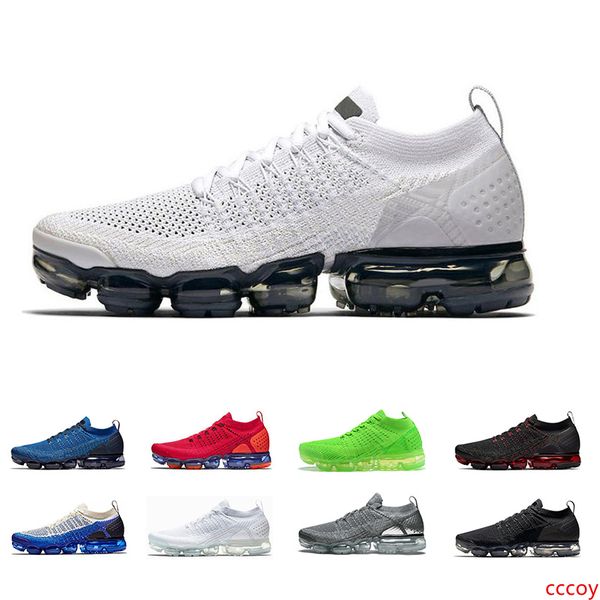 

2019 new arrived running shoe for man woman mesh cushion triple black white golden men shoes athletic sports chaussures sneakers trainers