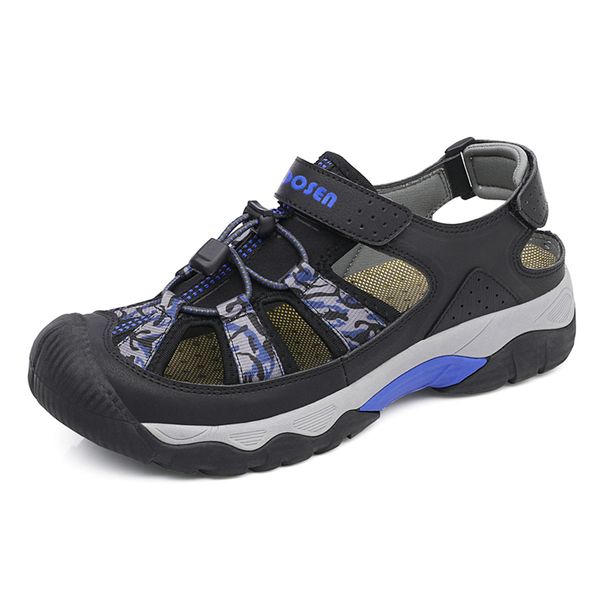 

summer men sandals genuine leather men casual shoes outdoor leather sandals for beach shoes roman