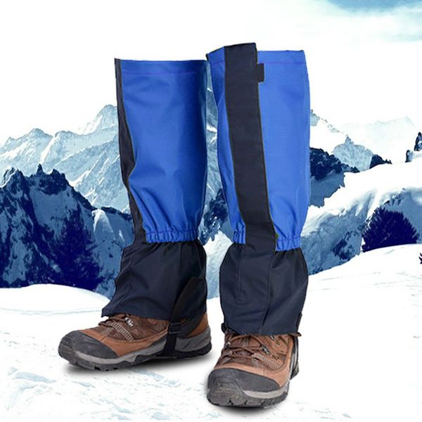 

waterproof leg cover camping hiking ski boot travel shoe snow hunting climbing gaiters windproof sport cycling legwarmer, Black