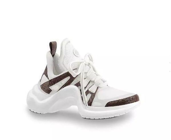 

2018 NEW Luxury women's Archlight sneaker Men Genuine Leather Trainers TPU Outsole Casual Shoes Runner Shoes 7 colors (With dust bags s