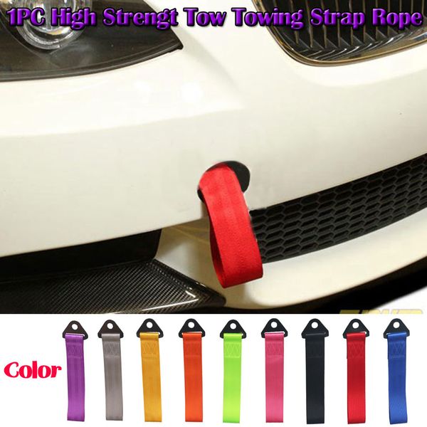 

car tow rope universal high strength vehicle auto racing recovery hook tow towing strap rope imported ribbon weaving#516y40