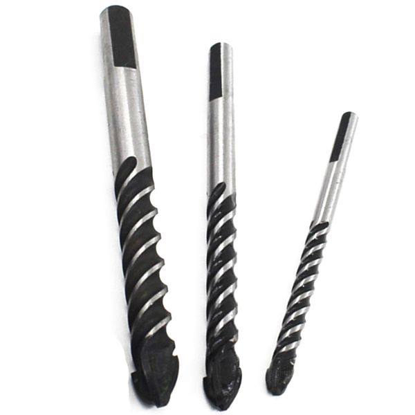

6pcs tile drill bit masonry drill bit set for glass brick concrete wood hard alloy tungsten tip