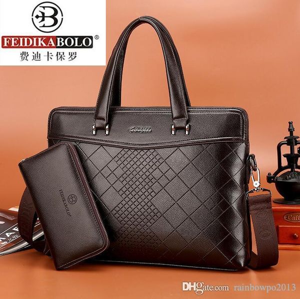 

factory wholesale men bag embossed leather lapbags fashion leisure multifunctional leathers briefcase exquisite diamond handbag business