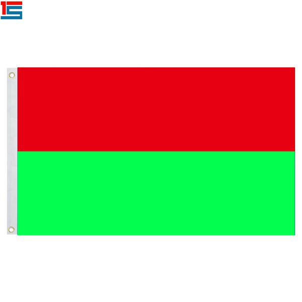

red and light green two-tone flag flag 3ft x 5ft polyester, 90*150cm flag with 2 grommets,flags of simple colour