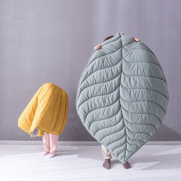

nordic baby play mat rug cotton leaves cushion tapis enfant children toys blanket rugs baby gym carpet newborn kids room decor