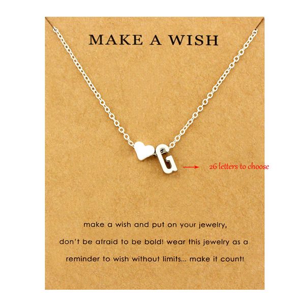 

initial heart personalized letter choker necklace women silver chain love pendant necklaces name chocker jewelry drop shipping
